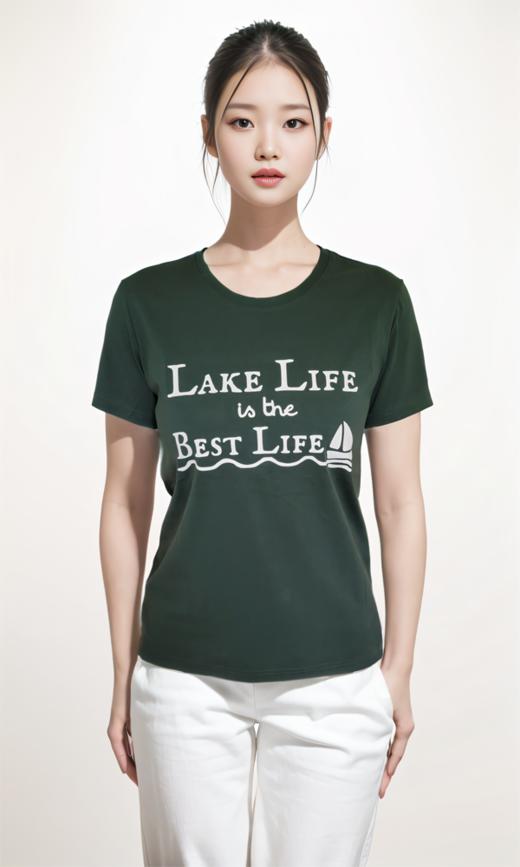 REDLAKE金色池塘T恤衫绿色（男女同款） 商品图9