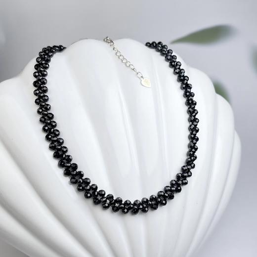 尖晶石项链-黑尖晶三排链 商品图0