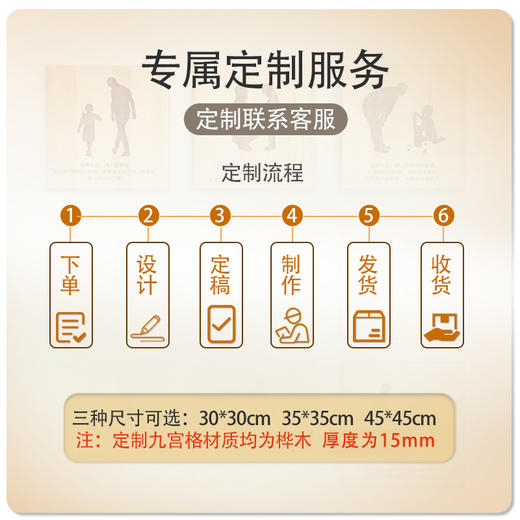 园长之家蒙氏标语展示牌幼儿园文化角九宫格 商品图4