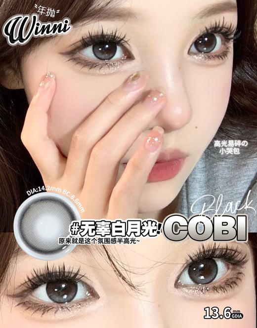 WINNI-EYE Cobi Black/Brown 硅水凝胶（年抛型） 商品图0
