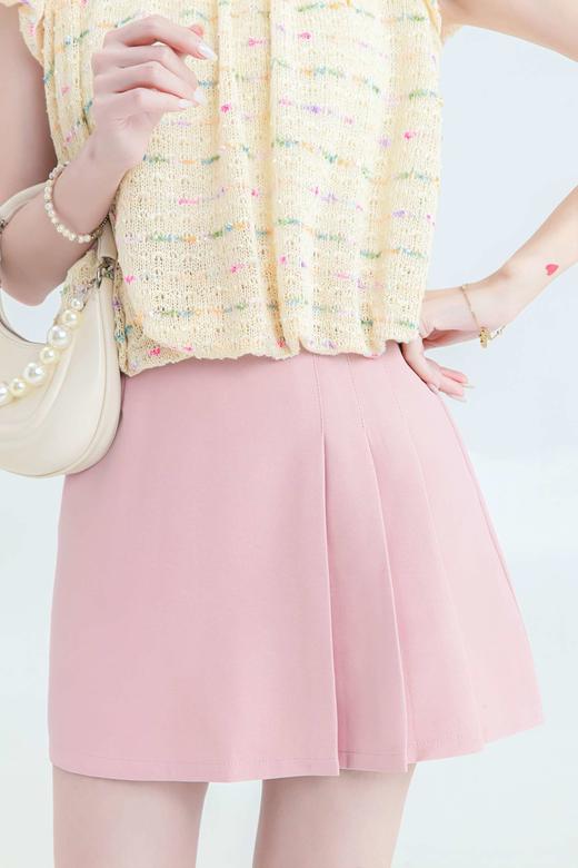 张心子【吸引力法则】法式高级感通勤不规则半身裙女2023夏季短裙 U2306055 商品图0