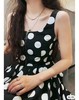 南二阿玛施拉链复古波点无袖吊带连衣裙5500446 商品缩略图0