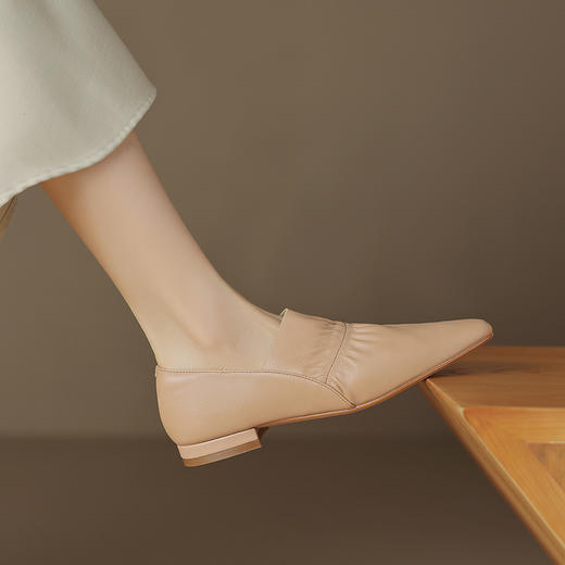 纯色简约，非常柔软头层牛皮单鞋HB-Z583 商品图1