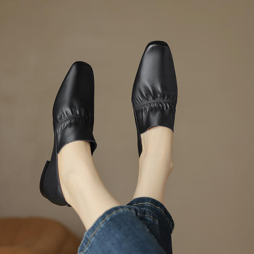 纯色简约，非常柔软头层牛皮单鞋HB-Z583 商品图5