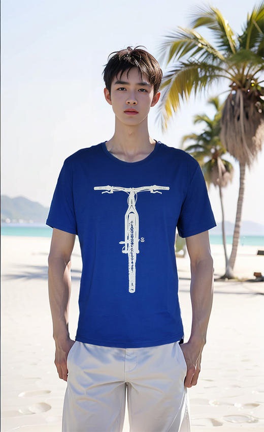 REDLAKE自我驱动T恤衫宝蓝色（男女同款） 商品图5