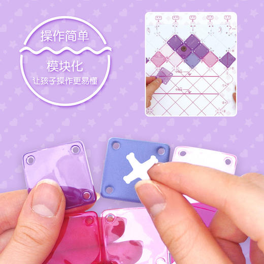 【皇家紫DIY包】Pacherie日本佩奇莉手工包DIY背包斜挎包校园风皇家紫DIY包PCR-039 商品图4