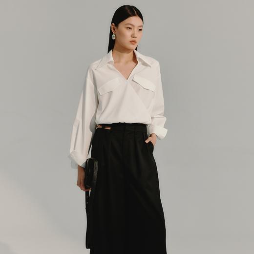 LIYIHAN 短款褶皱衬衫 Y233C03101 商品图2