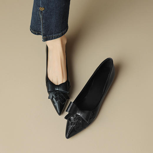 柔软舒适，内里全羊皮超级软尖头单鞋DB-M5637 商品图7