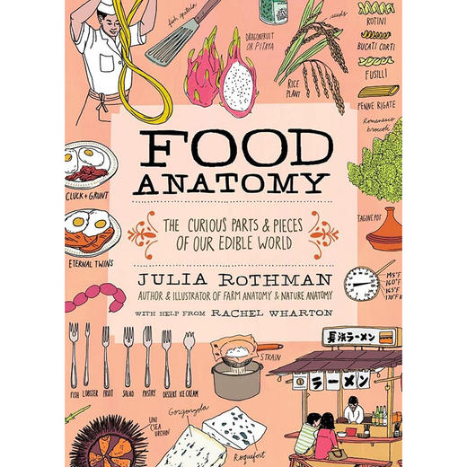 食物解剖学 儿童科普绘本书 Julia Rothman 英文原版 Food Anatomy: The Curious Parts & Pieces of Our Edible World 商品图0