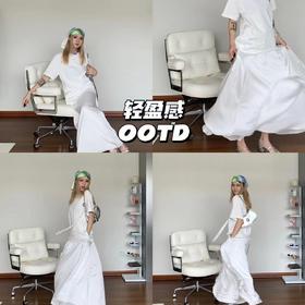 新品上身｜白色连衣裙上身𝙇𝙤𝙤𝙠，在家也能拍出秀场感🌟