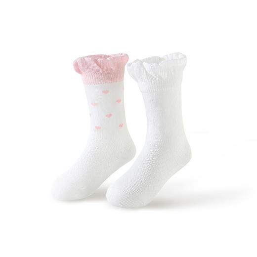 英氏婴儿袜女宝宝针织长袜 2双装 商品图4