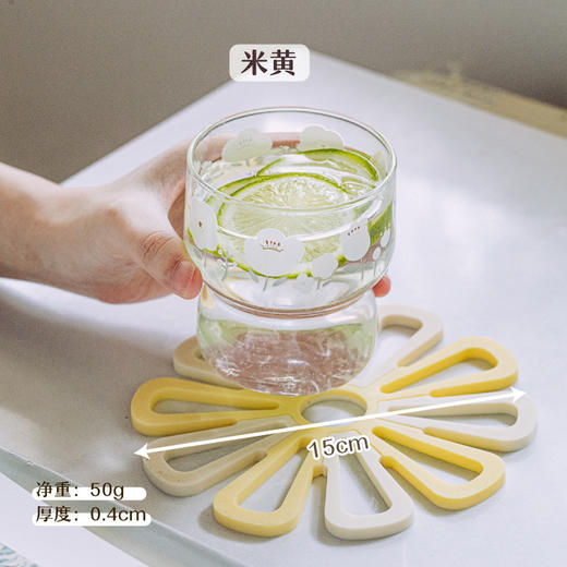  树可花时餐桌垫防烫垫子硅胶垫锅垫家用杯垫碗垫耐高温餐垫隔热垫 商品图2
