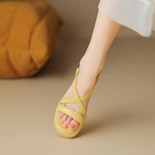 夏季百搭，超轻舒适百搭里外全头层皮凉鞋ZYY-A436 商品图2