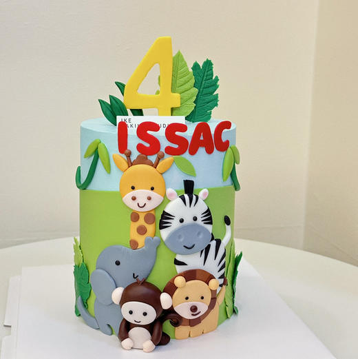 动物派对（奶油霜抹面，翻糖装饰） 商品图1