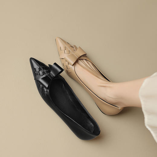 柔软舒适，内里全羊皮超级软尖头单鞋DB-M5637 商品图5