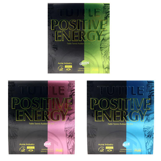 塔特尔TUTTLE Positive Energy 能量 专业乒乓粘性反胶套胶 彩色版本（三色可选） 商品图0