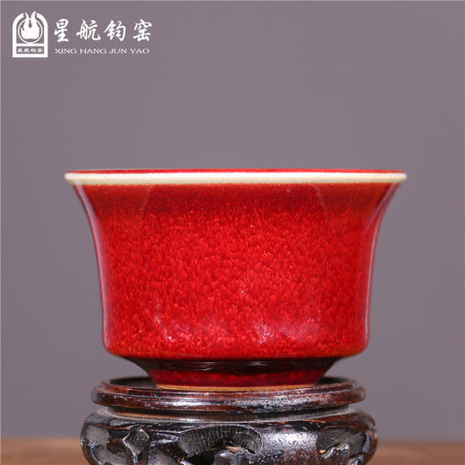 星航钧瓷手工杯 罗汉杯 马蹄杯 商品图3