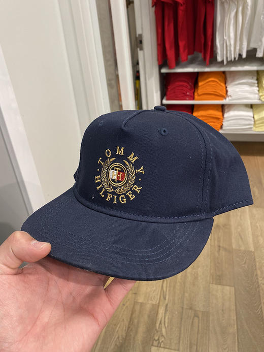 Tommy Hilfiger/汤米 男士字母刺绣可调节遮阳运动棒球帽 商品图0