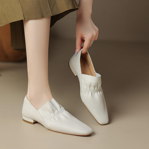 纯色简约，非常柔软头层牛皮单鞋HB-Z583 商品图6