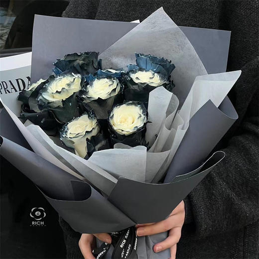 高端奢华花礼定制厄瓜多尔银河玫瑰花束鲜花速递 商品图4