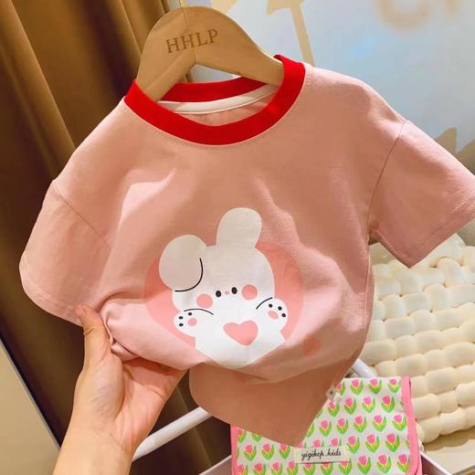 【捡漏价49.9元/2件】儿童夏2023新款纯棉薄短袖，网红卡通T恤，亲肤舒适，多色可选，中小童洋气半袖，宝宝韩上衣 商品图11