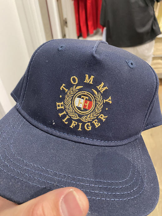 Tommy Hilfiger/汤米 男士字母刺绣可调节遮阳运动棒球帽 商品图1