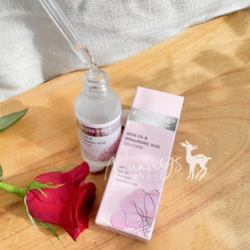 【补水 提亮润泽 平衡水油 亢衰老 强化月夫质 好吸收】保加利亚马士革玫瑰玻尿酸精华液 30ml  roseface