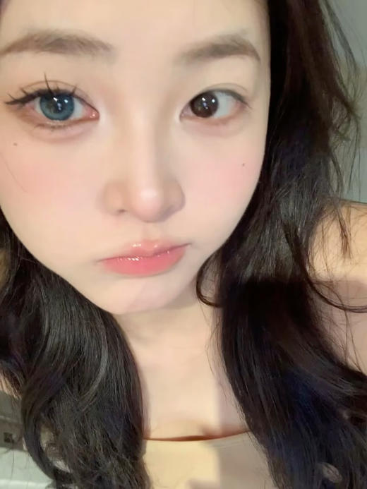 平价年抛 蓝冰泪pfgirl  / 中直径14.2 着色13.4  /  （同品牌多副更划算 选款完整色板在详情页) 蓝色美瞳 商品图2