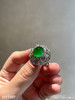 3111507，老坑玻璃艳绿蛋面戒指。具体价格微信咨询 商品缩略图7