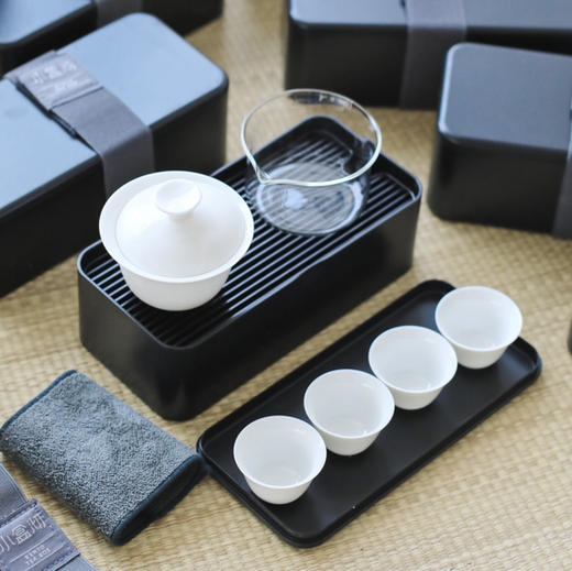 清如许｜小盒沏便携出行茶器套装 黑色 商品图5