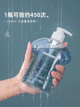 evershine洗手液家用款泡沫型便携花香持久留香不含酒精温和型 350ml