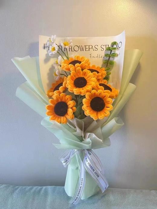 扭扭棒花束手工diy材料包加密毛根毛条绿色超密扭扭棒 商品图3