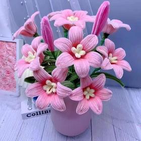 扭扭棒花束手工diy材料包加密毛根毛条绿色超密扭扭棒