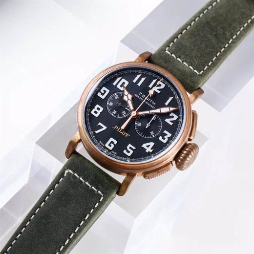 XF厂真力时飞行员系列29.2430.4069/21.C800青铜咖啡骑士copy复刻手表一比一手表n厂c厂zf厂clean 商品图2