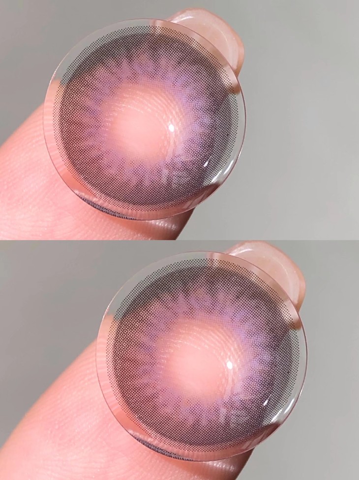MIMIPARK美瞳 年抛隐形眼镜 绝世晶紫 14.5mm 1副/2片 左右度数可不同 - VVCON美瞳网