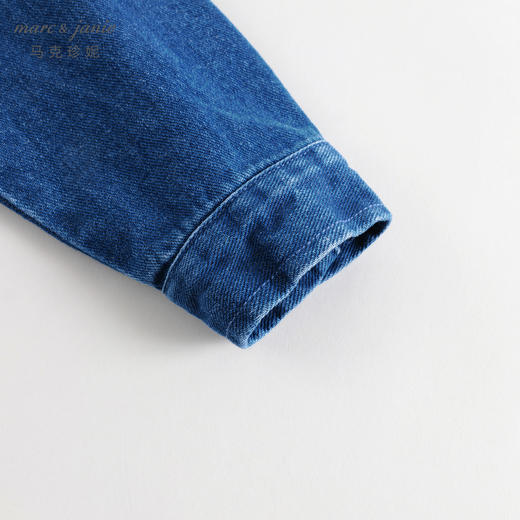 马克珍妮秋装新款 男童趣味外星人涂鸦纯棉牛仔外套231390 商品图6