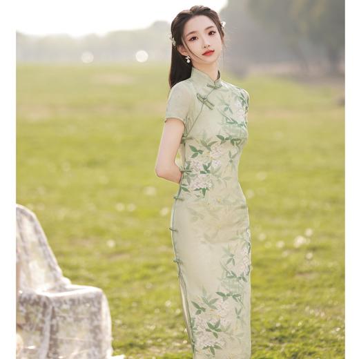 老上海民国风，丝麻旗袍改良时尚连衣裙BJS6379 商品图3