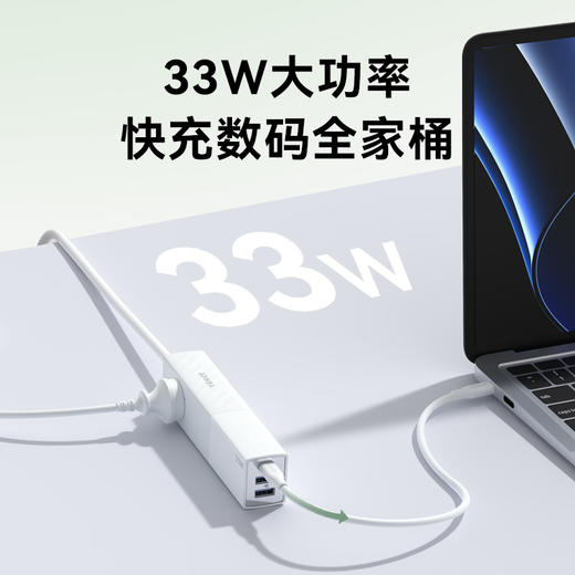 【热销】Anker安克511桌面充电器33W五口合一超小体积插座充电器适用多设备 A9127 商品图2