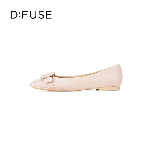 迪芙斯D:FUSE女鞋秋款单鞋女方头羊皮几何扣柔软舒适平底鞋DF33111081 商品图4