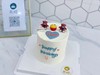 两个小熊蜡烛爱心happy birthday小蛋糕 商品缩略图1