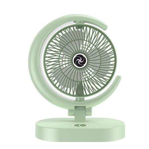 【新款可旋转电风扇】USB充电 办公台式小风扇 家用化妆补光器 便携风扇 四档风速优享夏日舒爽 补光照明持久续航 夜灯设计贴心照明 商品图5