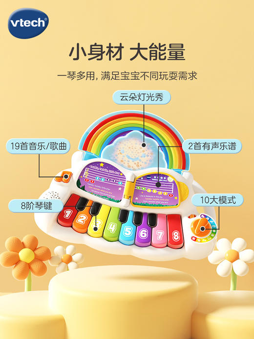 伟易达彩虹钢琴儿童电子琴玩具琴婴幼儿宝宝迷你钢琴 商品图1