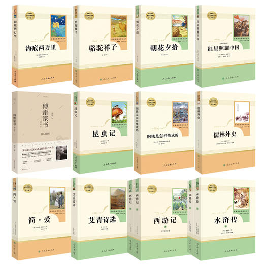 初中必读名著十二本 初中生中考必读12本全套人教版老师推荐七八九年级上下册课外阅读书籍 商品图3