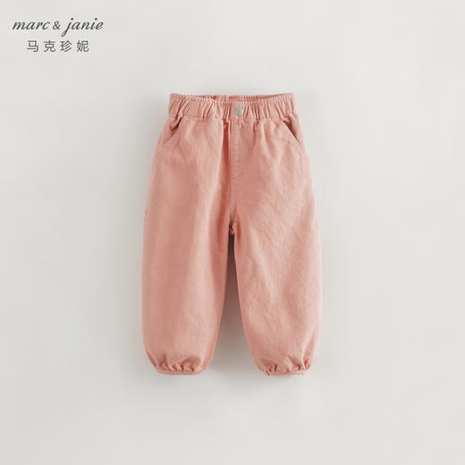 马克珍妮秋装新款 女童全棉牛仔O型裤束脚裤儿童裤子231733 商品图1