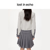 lost in echo设计师品牌小众舒适百搭低腰学院风衬衫百褶连衣裙女 商品缩略图3