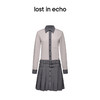 lost in echo设计师品牌小众舒适百搭低腰学院风衬衫百褶连衣裙女 商品缩略图4