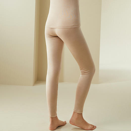 金三塔真丝保暖裤女纯色桑蚕丝保暖透气长裤绢丝单裤（限价款） 1NZF8C801 商品图4