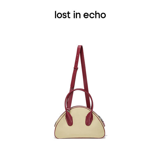 lost in echo设计师品牌大号撞色保龄球斜跨包手提包 商品图1