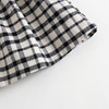 马克珍妮秋装新款 女童全棉黑白格纹百褶短裙 儿童半身裙231585 商品缩略图3