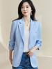 剩S/M/XXL 米思阳2025夏季新款时尚气质ol一粒扣通勤简约七分袖西装外套1388 商品缩略图1